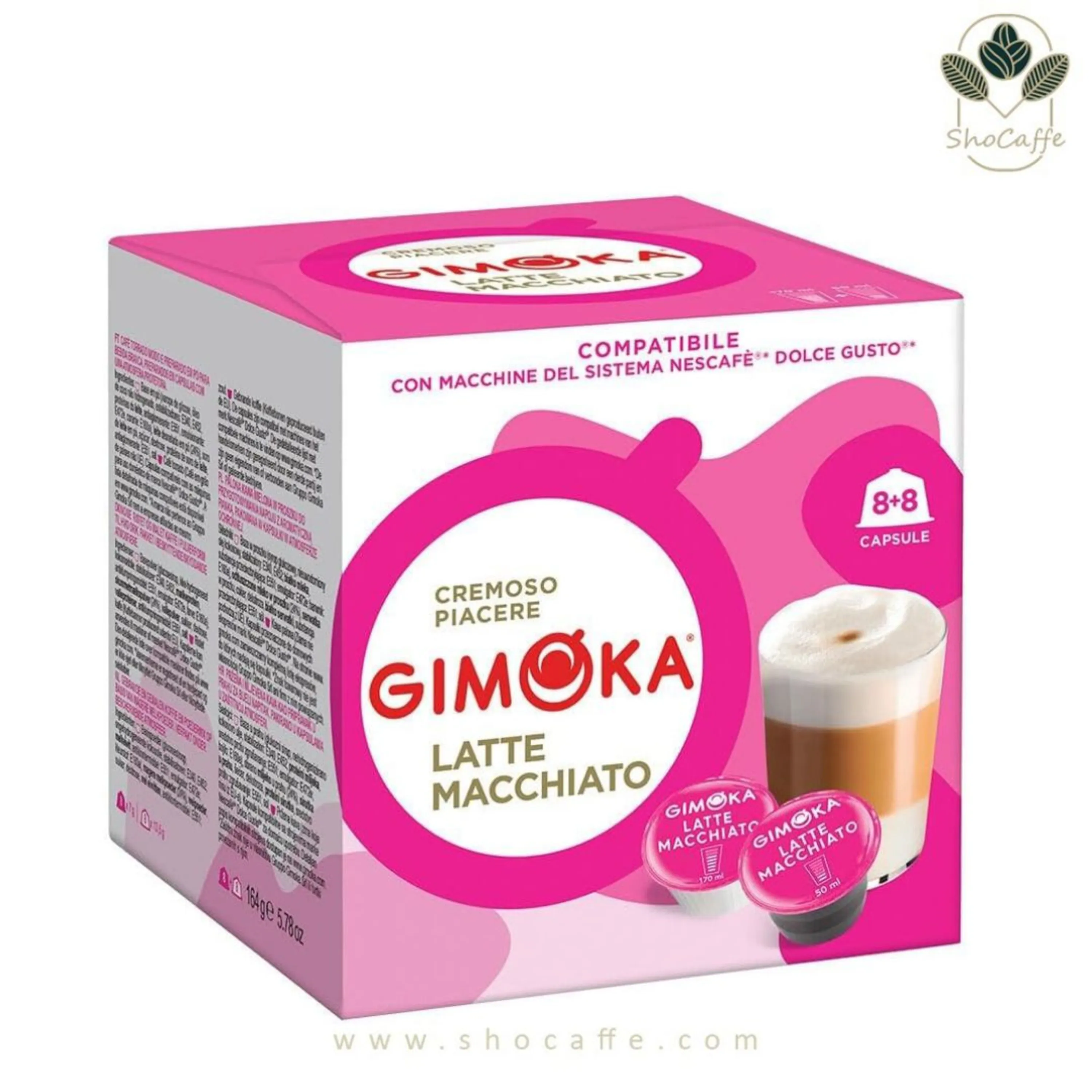 کپسول قهوه دولچه گوستو جیموکا مدل لاته ماکیاتو Gimoka Latte Macchiato